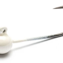 ADX Trout & Panfish Worms Addicted Micro Worm Jig Head (White)