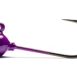 ADX Trout & Panfish Worms Addicted Micro Worm Jig Head (Purple)