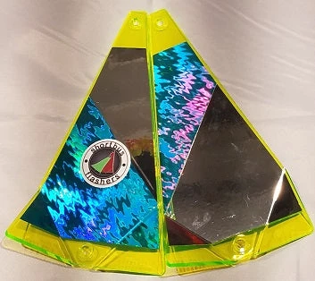 Addicted Fishing Salmon Flashers & Spinners Twisted Addiction Blue Aurora Flasher 4 Addicted Fishing Salmon Flashers & Spinners Twisted Addiction Blue Aurora Flasher