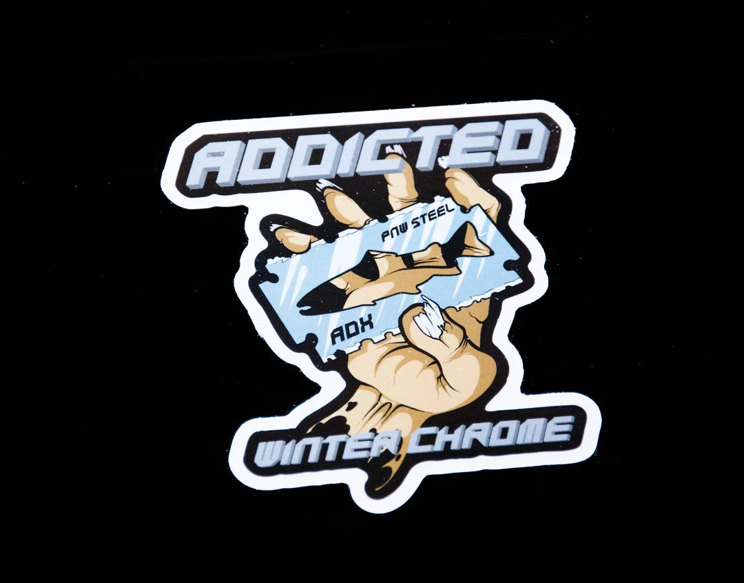 Addicted Fishing Addicted Chrome Ghost Decal Pack 5 Addicted Fishing Addicted Chrome Ghost Decal Pack