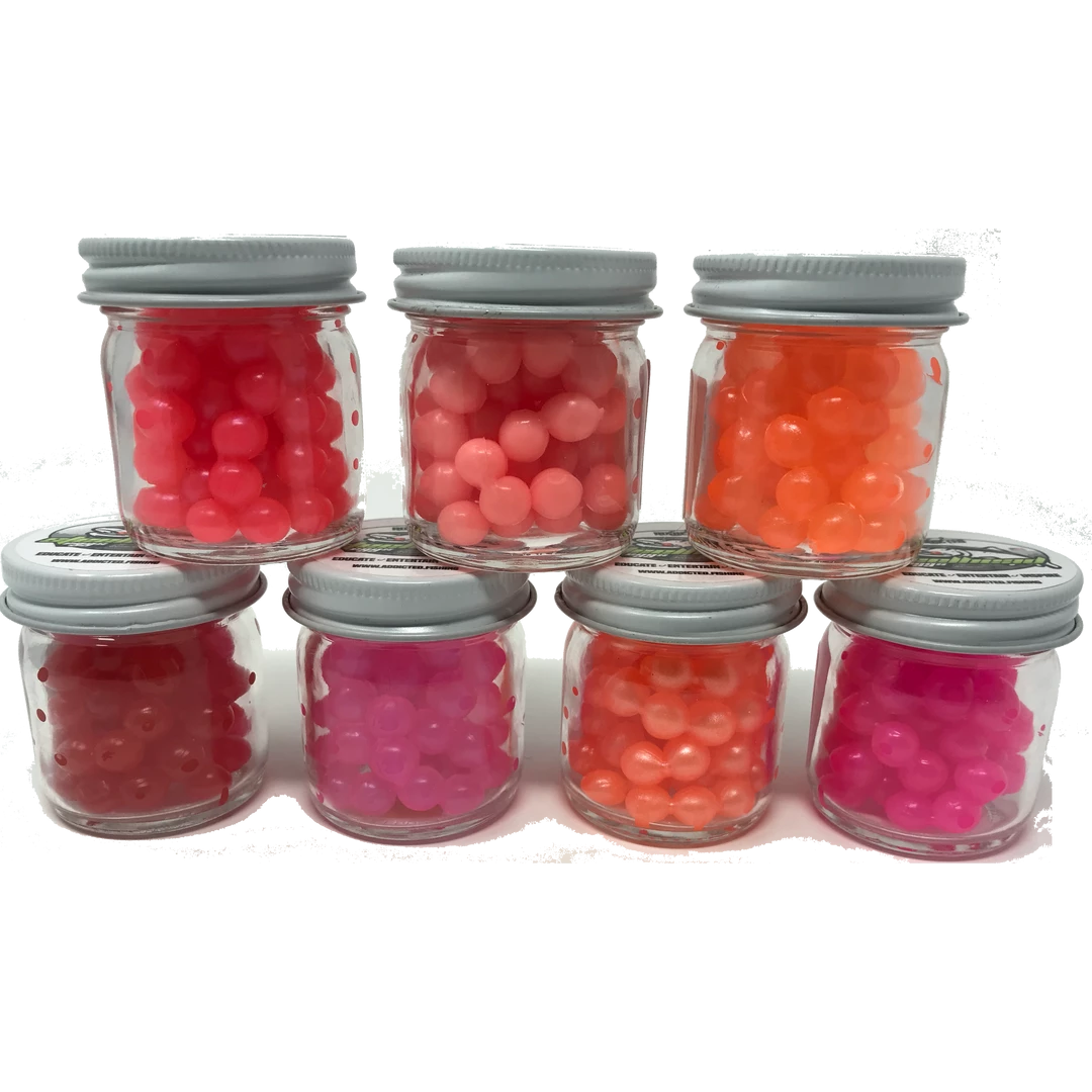 Addicted Fishing Pink Haze Trout & Steelhead Rubber Eggs 7 Addicted Fishing Pink Haze Trout & Steelhead Rubber Eggs
