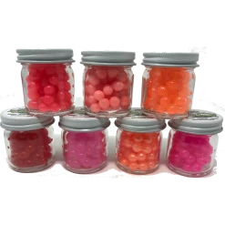 Addicted Fishing Peachy Pearl Trout & Steelhead Rubber Eggs Steelhead Worms & Eggs