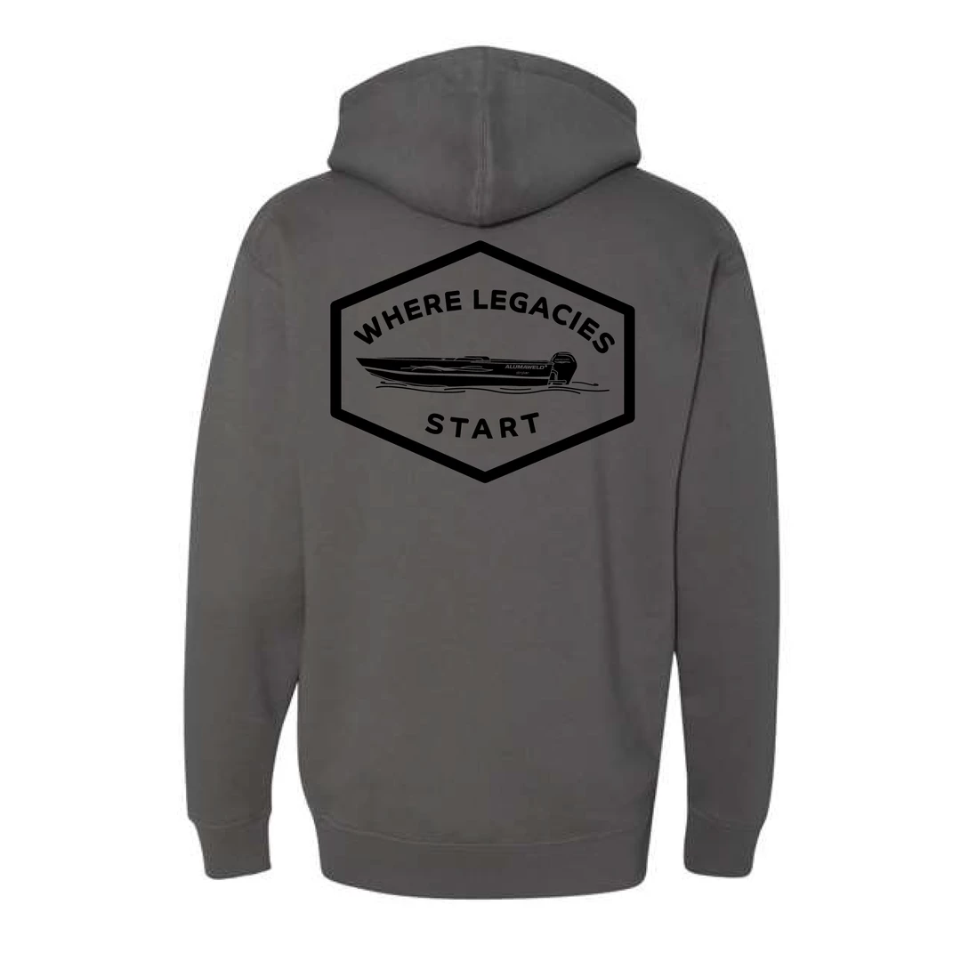ADX Alumaweld Apparel Gray/Black Legacies Hoodie 4 ADX Alumaweld Apparel Gray/Black Legacies Hoodie