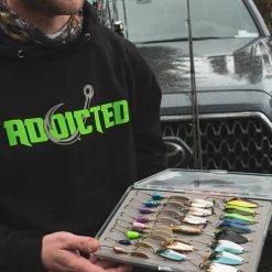 Addicted Fishing Addicted Green Gang Hoodie Hoodies, Tees, & Jackets