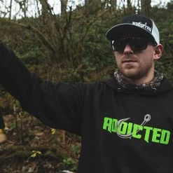 Addicted Fishing Addicted Green Gang Hoodie Hoodies, Tees, & Jackets