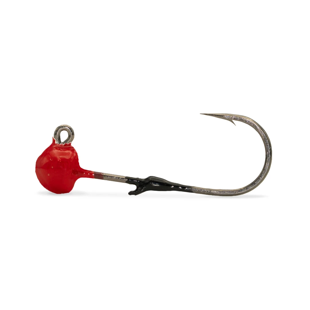 Addicted Fishing Addicted Worm Jig Head FIRE Engine RED 3 Addicted Fishing Addicted Worm Jig Head FIRE Engine RED
