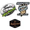 Addicted Fishing Addicted Chrome Ghost Decal Pack 1 Addicted Fishing Addicted Chrome Ghost Decal Pack