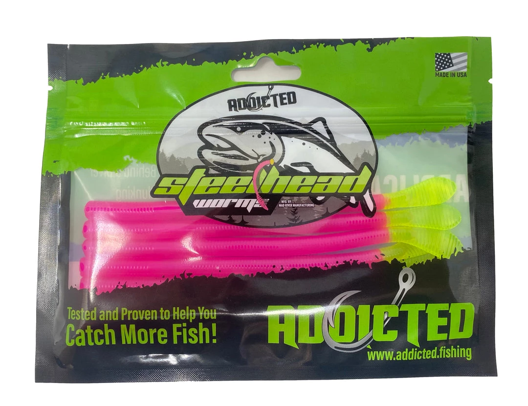 Addicted Fishing Shock Therapy Steelhead Worms (Limited Edition) 3 Addicted Fishing Shock Therapy Steelhead Worms (Limited Edition)