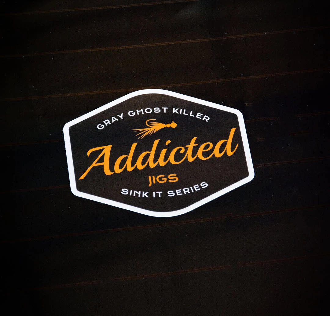 Addicted Fishing Addicted Chrome Ghost Decal Pack 4 Addicted Fishing Addicted Chrome Ghost Decal Pack