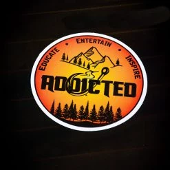 Addicted Fishing Addicted Life Sticker Decal Pack 8 Addicted Fishing Addicted Life Sticker Decal Pack