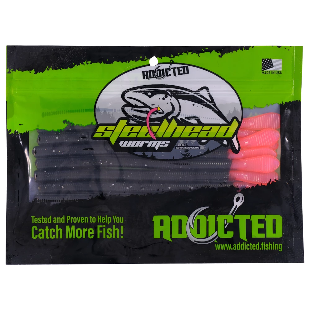 Addicted Fishing MJ Reloaded Steelhead Worms Steelhead Worms & Eggs 3 Addicted Fishing MJ Reloaded Steelhead Worms Steelhead Worms & Eggs
