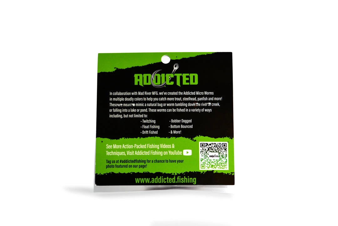 ADX Pearl Pink Addicted Micro Worm Trout & Panfish Worms 4 ADX Pearl Pink Addicted Micro Worm Trout & Panfish Worms