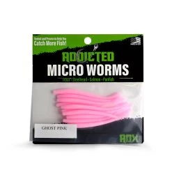 ADX Ghost Pink Addicted Micro Worm Trout & Panfish Worms