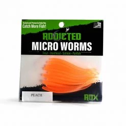 ADX Peach Addicted Micro Worm Trout & Panfish Worms