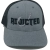 Addicted Fishing Addicted Classic Grey Trucker Fishing Hats & Beanies