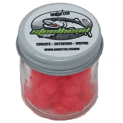 Addicted Fishing Steelhead Worms & Eggs Red Haze Trout & Steelhead Rubber Eggs
