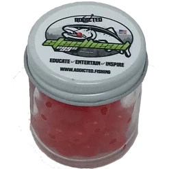 Addicted Fishing Steelhead Worms & Eggs Red Roe Trout & Steelhead Rubber Eggs