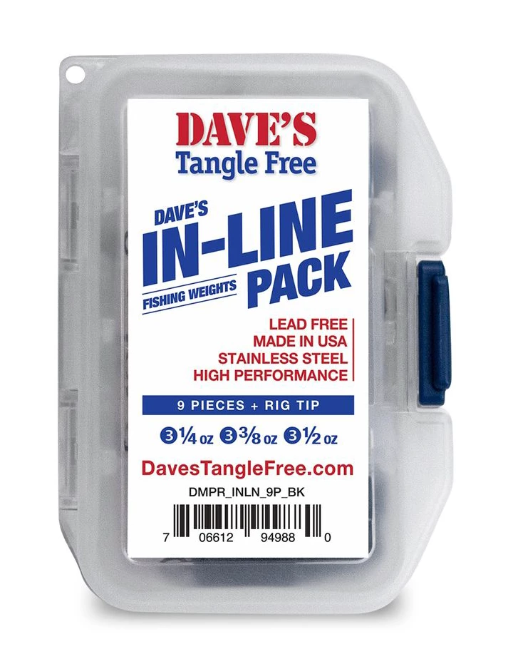 ADX Fishing Hooks & Weights Daves Tangle In-Line Pack 3 ADX Fishing Hooks & Weights Daves Tangle In-Line Pack