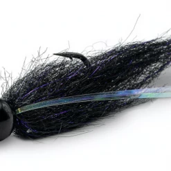 ADX Salmon Jigs & Hoochies Black On BLACK Tailout Twitcher Jig