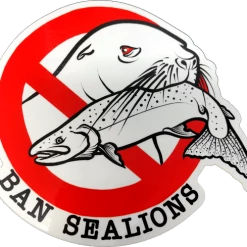 Addicted Fishing Ban Sea Lions Decal