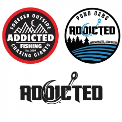 Addicted Fishing Fishing Decals & Stickers Stay Outside Decal Pack