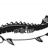 ADX Fishing Decals & Stickers Sturgeon Decal Black