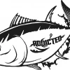 Addicted Fishing Tuna Decal Black Fishing Decals & Stickers