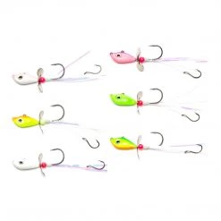 ADX Walleye Death Spinner Jigs Orange/Chartreuse Walleye Death Spinner