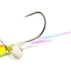 ADX Walleye Death Spinner Jigs Orange/Chartreuse Walleye Death Spinner