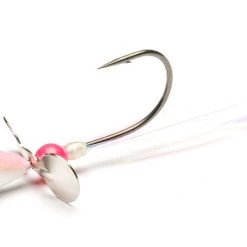 ADX Walleye Death Spinner Jigs Pink/White Walleye Death Spinner
