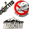 ADX Fishing Decals & Stickers Addicted White Out Decal Pack 2 ADX Fishing Decals & Stickers Addicted White Out Decal Pack