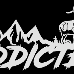 ADX Addicted Hunting White Fishing Decals & Stickers