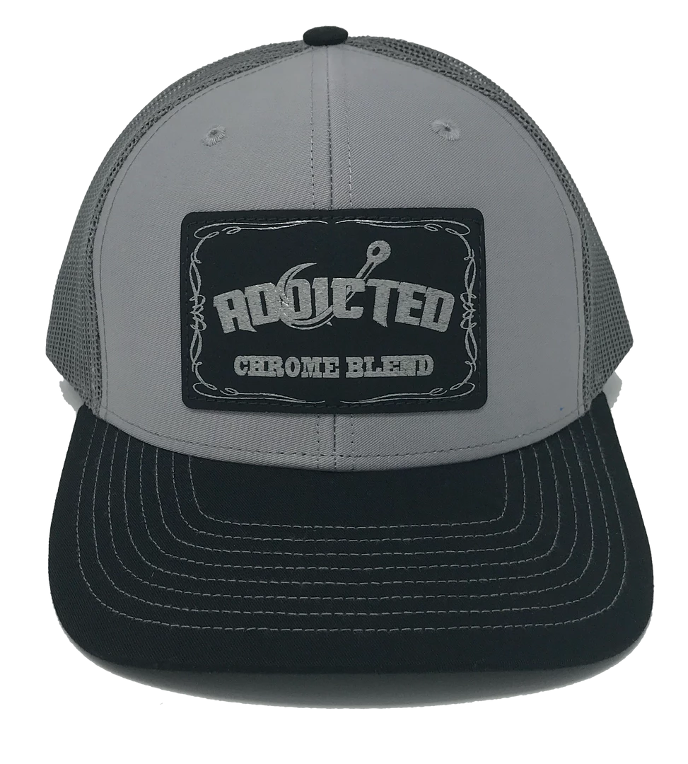 Addicted Fishing Addicted Chrome Blend Trucker 3 Addicted Fishing Addicted Chrome Blend Trucker
