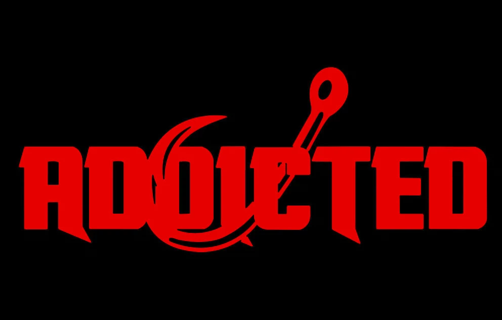 Addicted Fishing LARGE Addicted Decal (CUSTOM COLOR) 3 Addicted Fishing LARGE Addicted Decal (CUSTOM COLOR)