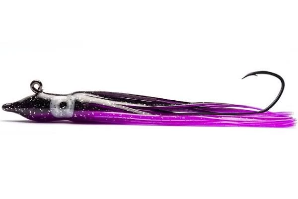 ADX Salmon Jigs & Hoochies Black/Purple Setback Hootchie 3 ADX Salmon Jigs & Hoochies Black/Purple Setback Hootchie