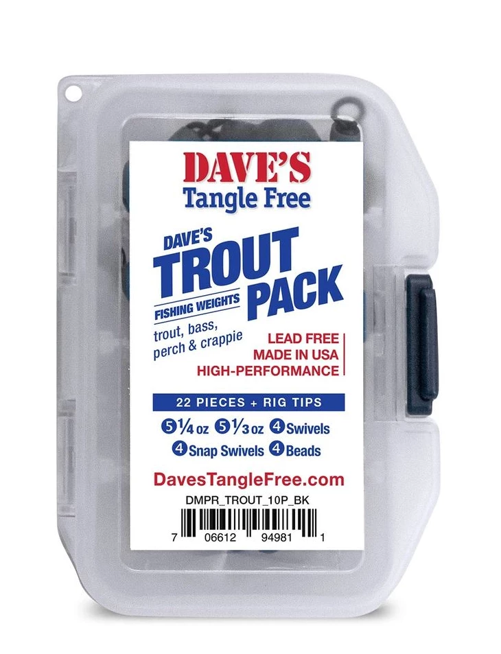ADX Trout & Panfish Worms Daves Tangle TROUT Pack 3 ADX Trout & Panfish Worms Daves Tangle TROUT Pack