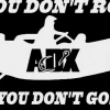 Addicted Fishing Fishing Decals & Stickers You Don't Row? White Vinyl Decal